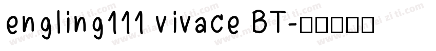 engling111 vivace BT字体转换